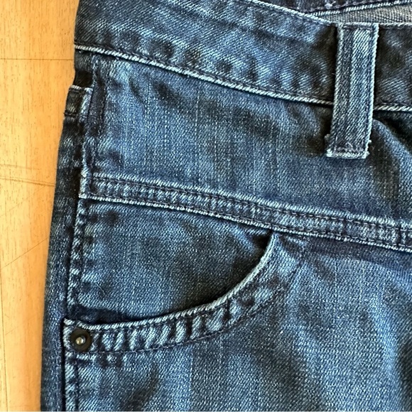 Hudson Button Fly Mid Rise Dark Wash Straight Leg Denim Jeans - Picture 3 of 12